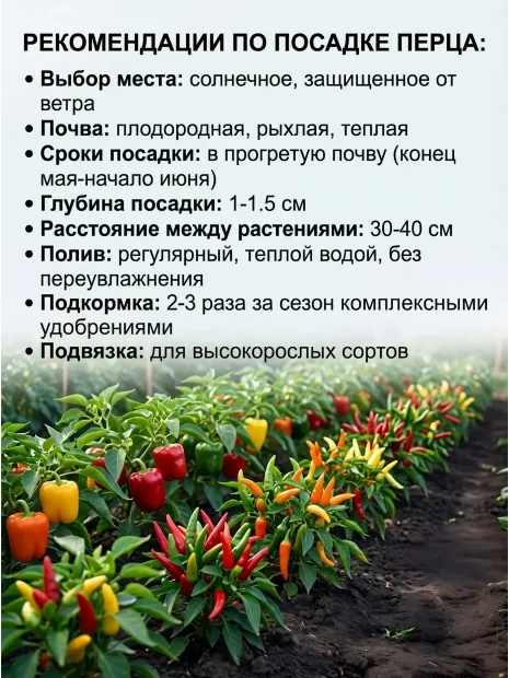 Перец сладкий Бабкин язык семена 