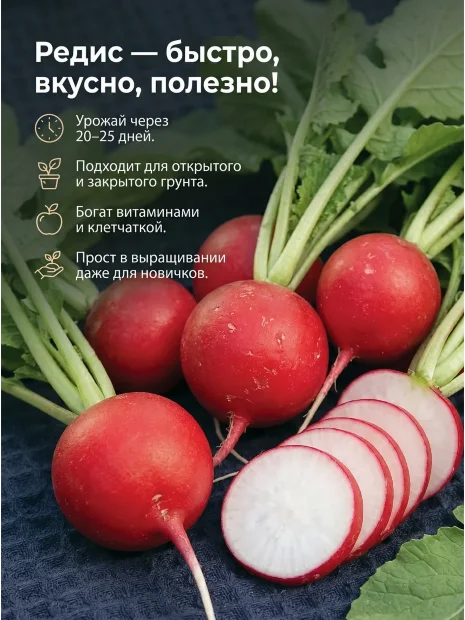 Редис Осенний гигант семена 